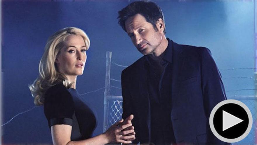 Los agentes del FBI Mulder y Scully.