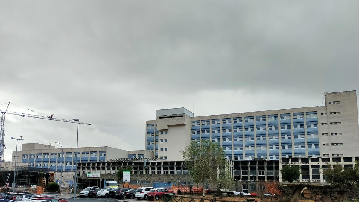 Zona de Urgencias del hospital de Plasencia, donde han trasladado al hombre atropellado.