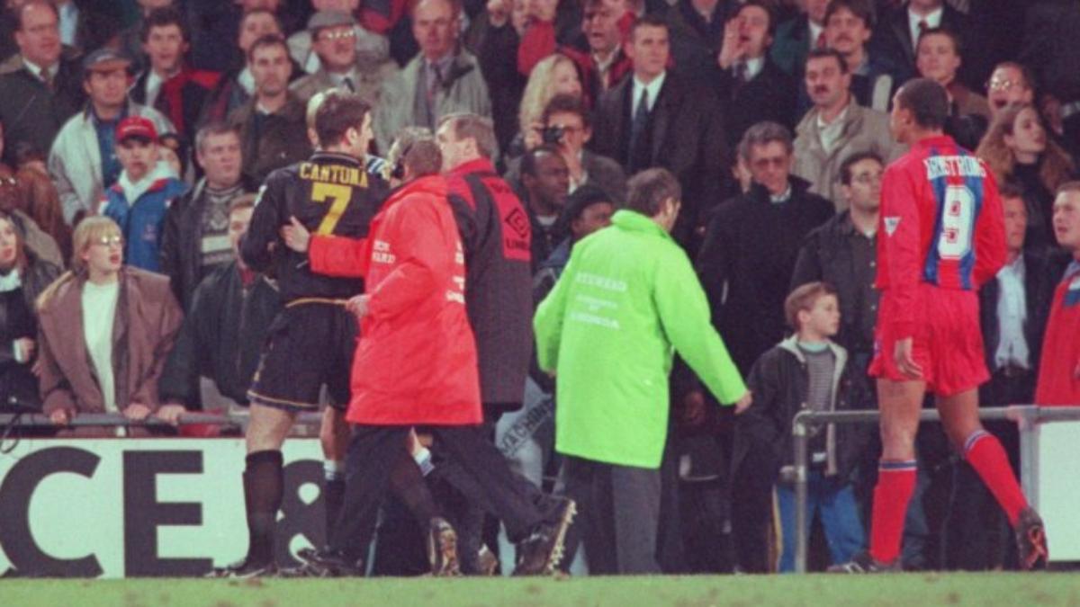 Cantona, el 25 de enero de 1995 en Selhurst Park.
