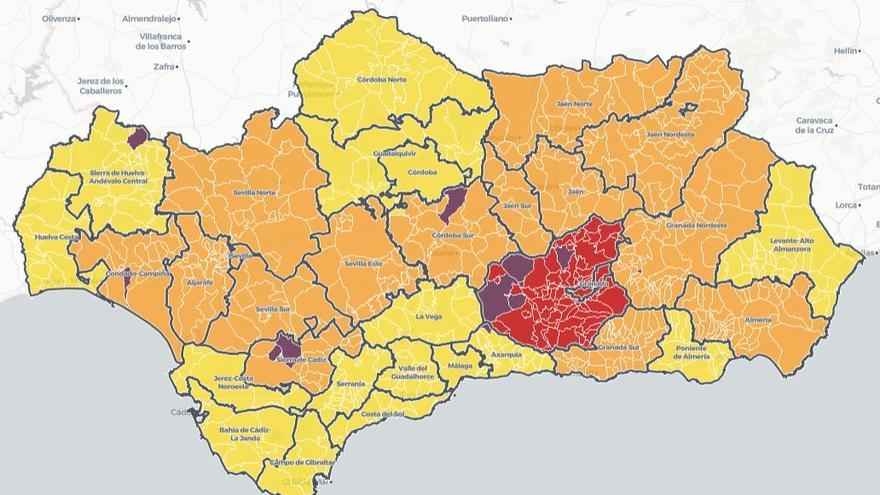 Niveles de alerta sanitaria en Andalucía