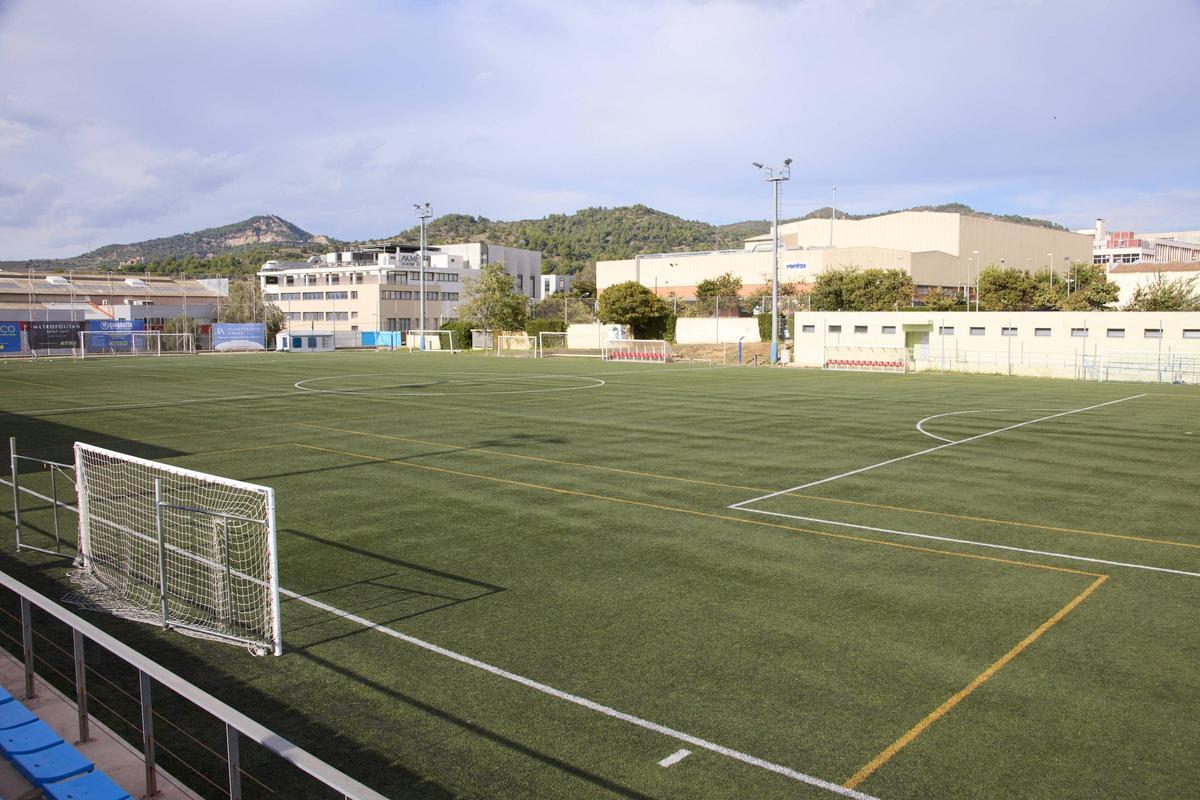 El campo municipal en el que juega el Atlètic Sant Just