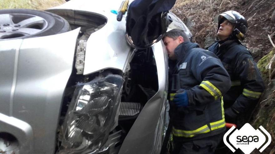 Un herido en un accidente de tráfico en Grado