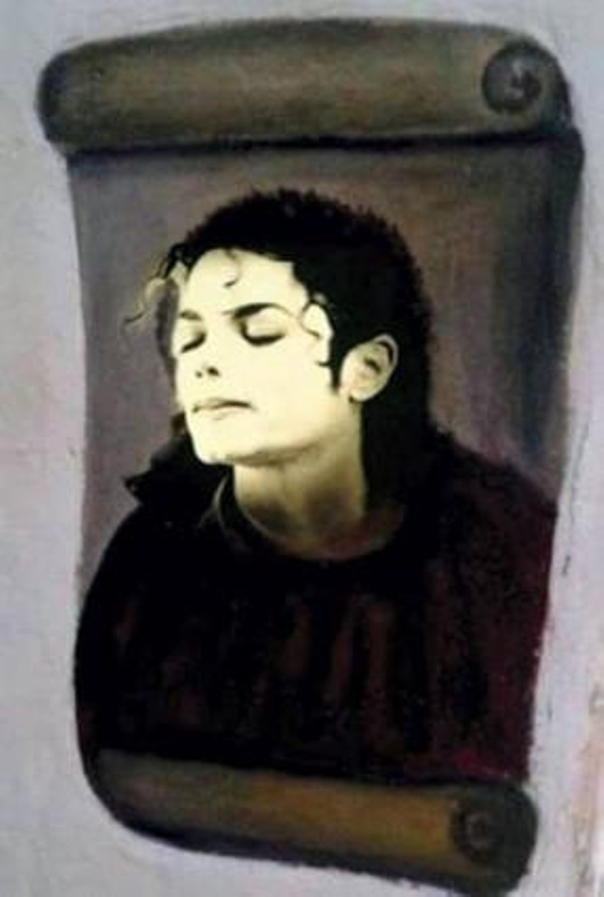 L’’eccehomo’, amb la cara del desaparegut Michael Jackson.