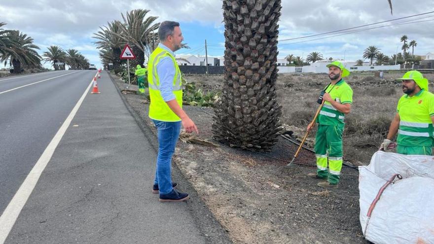 Limpieza de vías y caminos a Mancha Blanca para proteger a los peregrinos