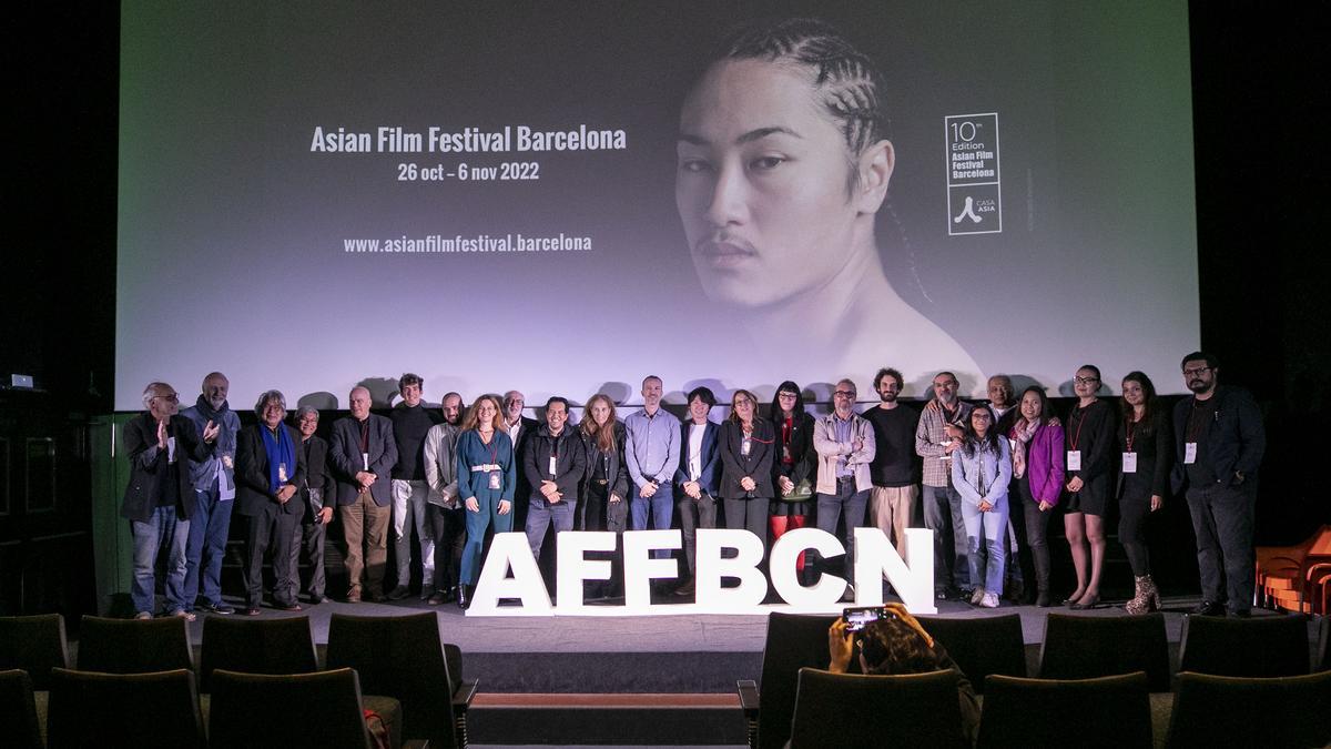 Foto de familia durante la clausura del AFFBCN.