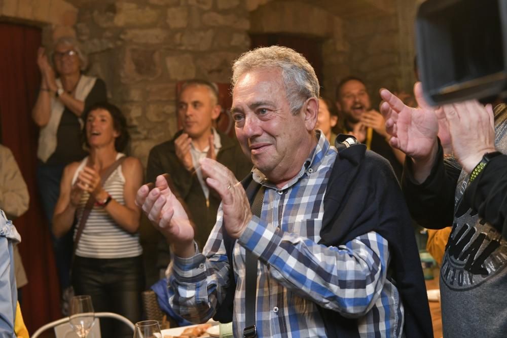 Celebració de Marc Aloy després de la victòria a l