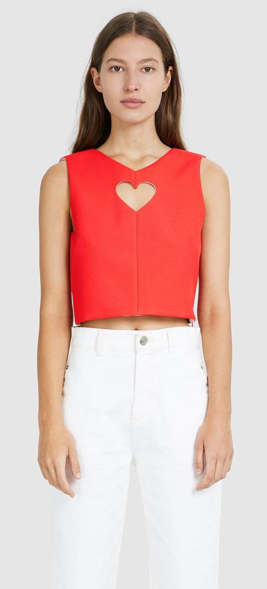 Top corazón rojo de Bimba y Lola