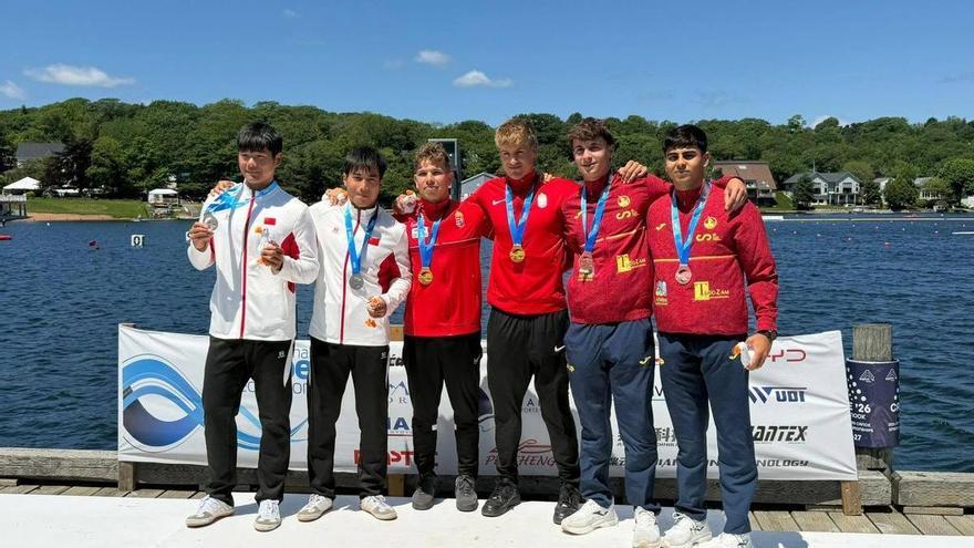 Gran nivel del piragüismo gallego en el Mundial júnior y sub 23