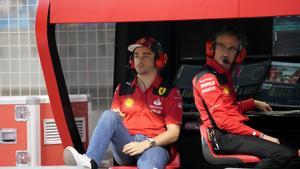 El piloto monesgasco de Fórmula 1 Charles Leclerc, en los test de Baréin 2023.