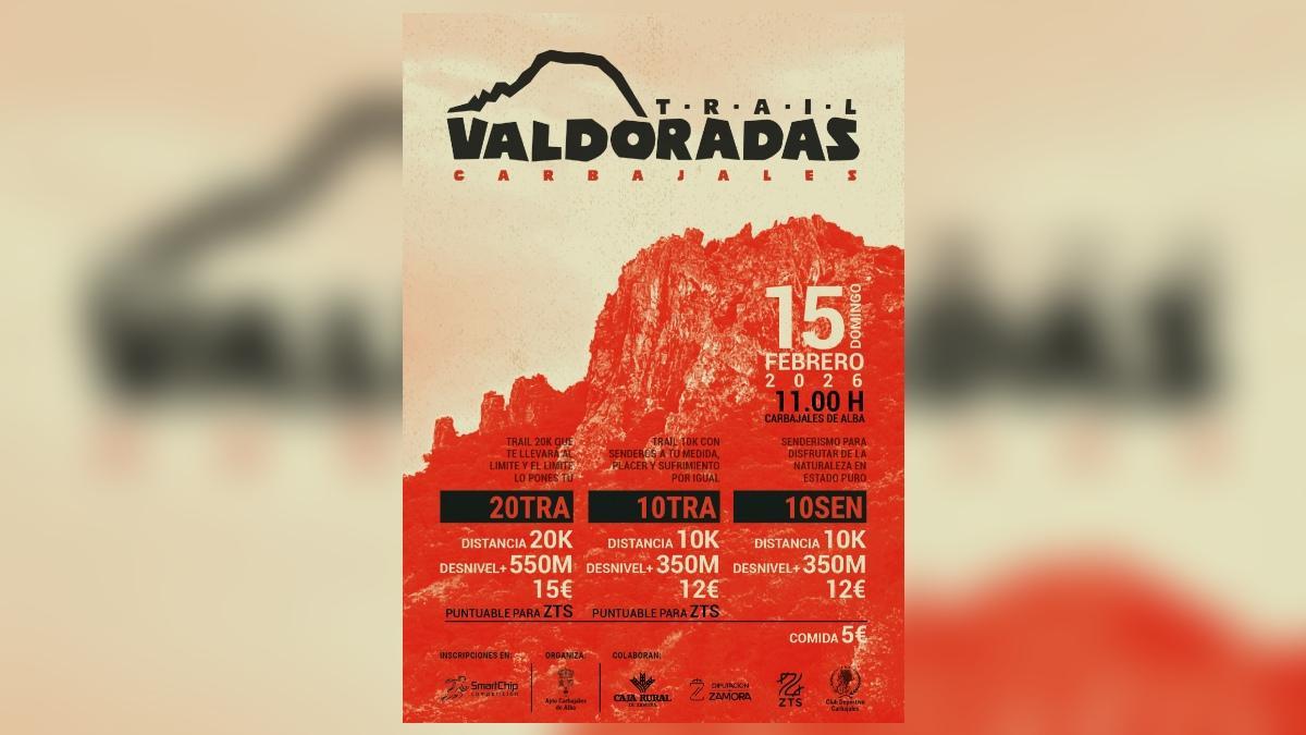 Cartel promocional de la primera edición del 'Trail Valdoradas'