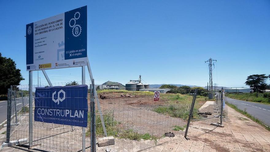 Las lluvias retrasan las obras del Punto Limpio de Los Rodeos, en La Laguna
