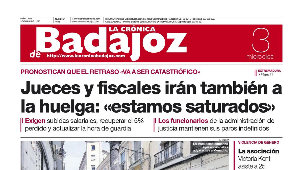 Consulta la portada correspondiente al día 3 de mayo de 2023