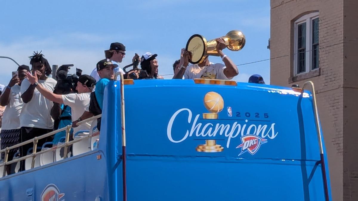 La celebración de los Thunder en Oklahoma