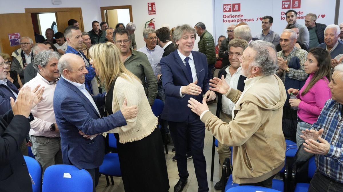 Carlos Martínez, en el encuentro con alcaldes del PSOE en Zamora.