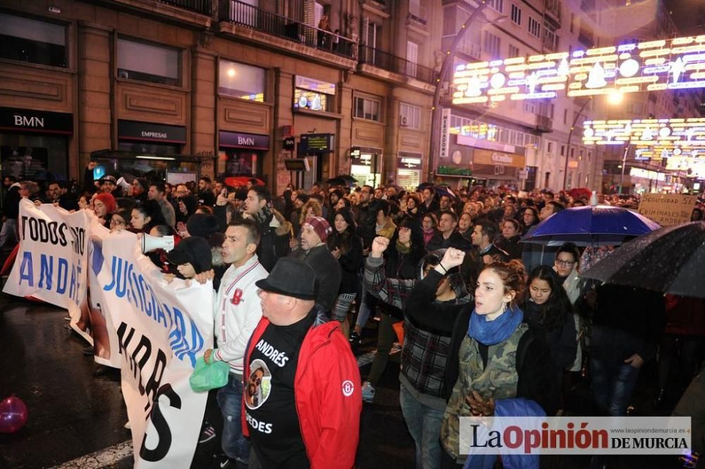 Protesta por la agresión a Andrés Martínez