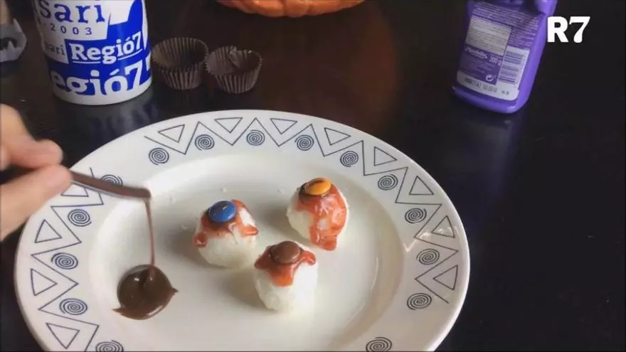 Ulls de coco per Halloween