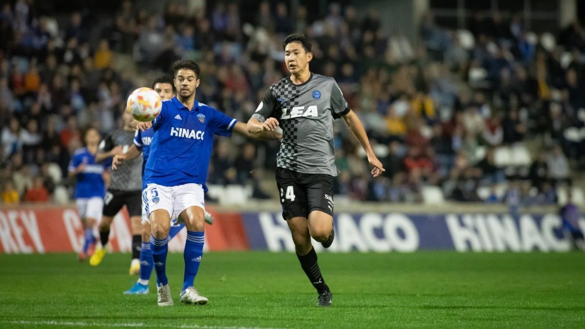 Imagen del encuentro de la Copa del Rey entre el Lleida y el Alavés