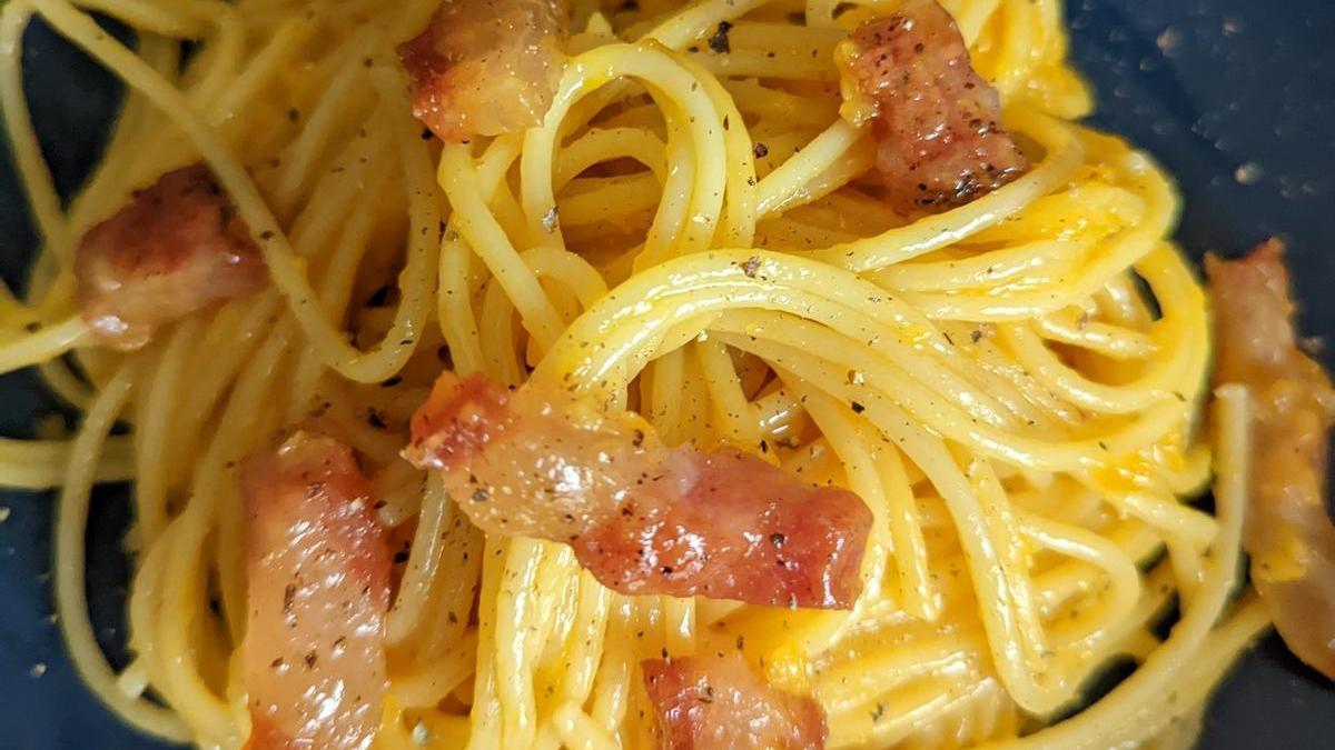 Espaguetis carbonara