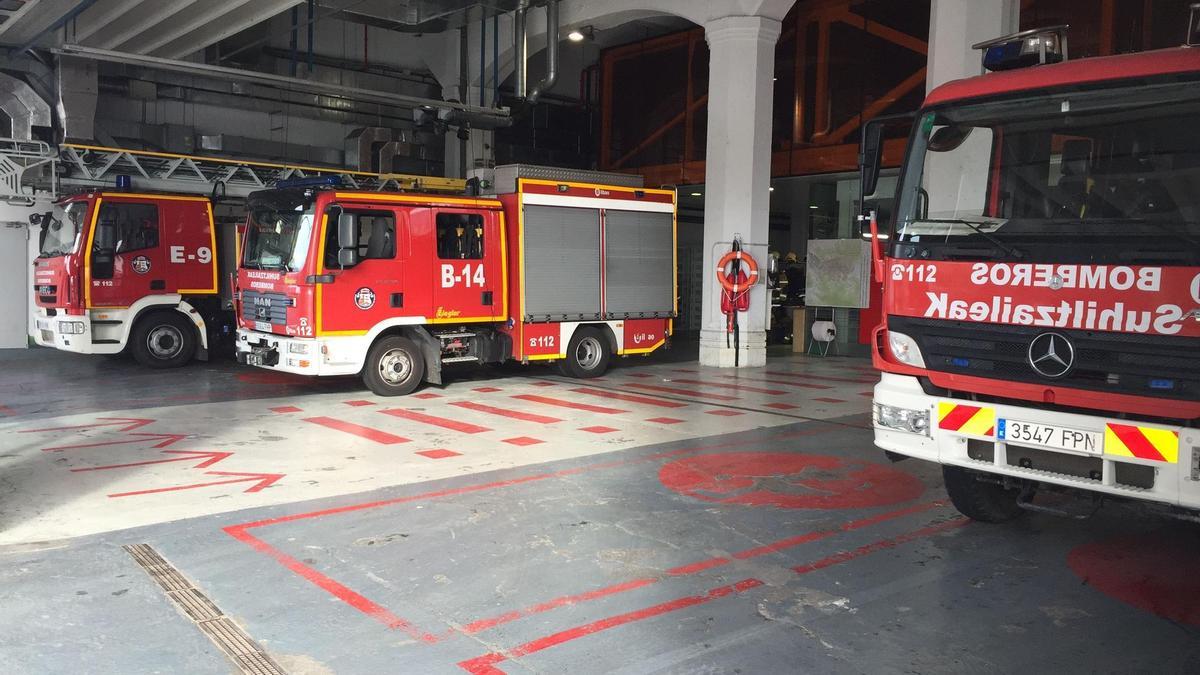 Dotaciones de bomberos de Euskadi.