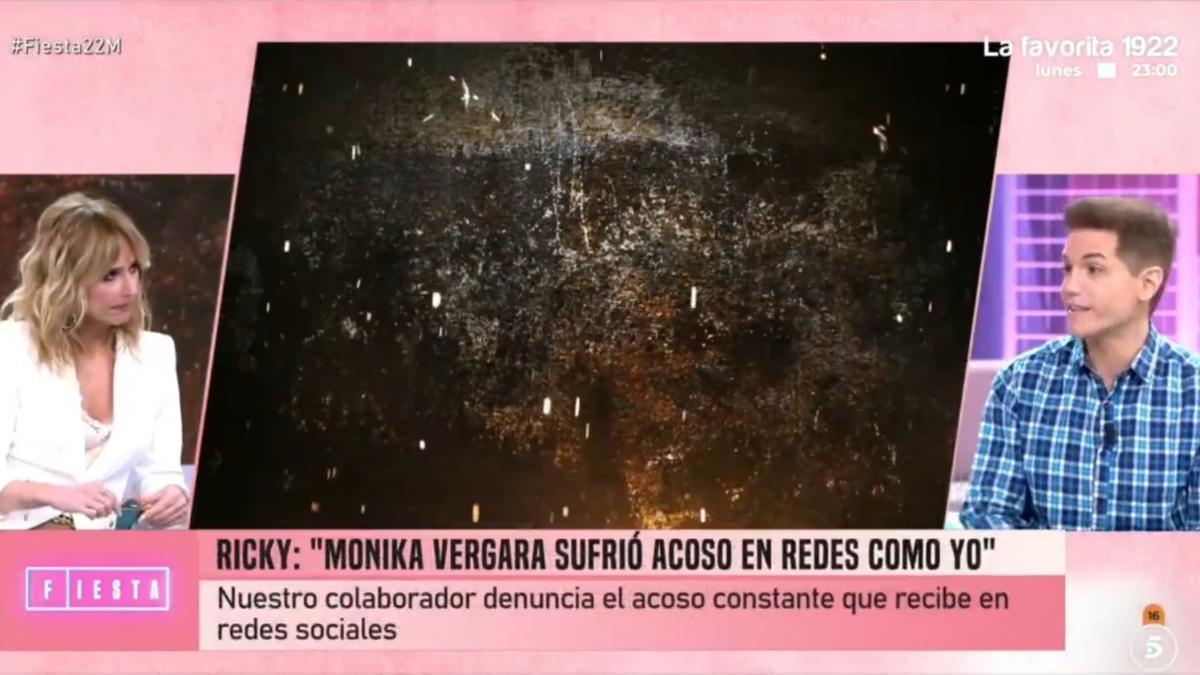 Ricky García, durante su participación en 'Fiesta' de este sábado
