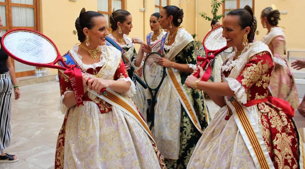 Las falleras de 2017, 2018 y 2019, en la Batalla de Flores