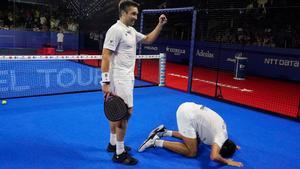 Bela y Coello, tras ganar su partido de semis