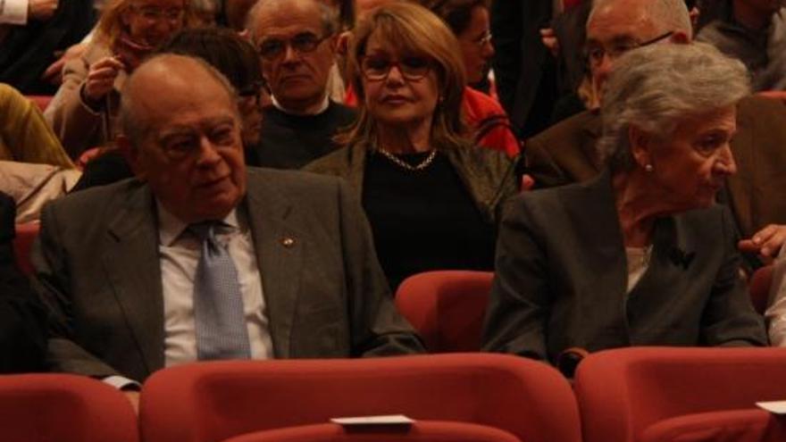 Pujol i Ferrusola durant l&#039;acte.