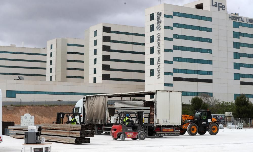 Así avanzan las obras del hospital de campaña