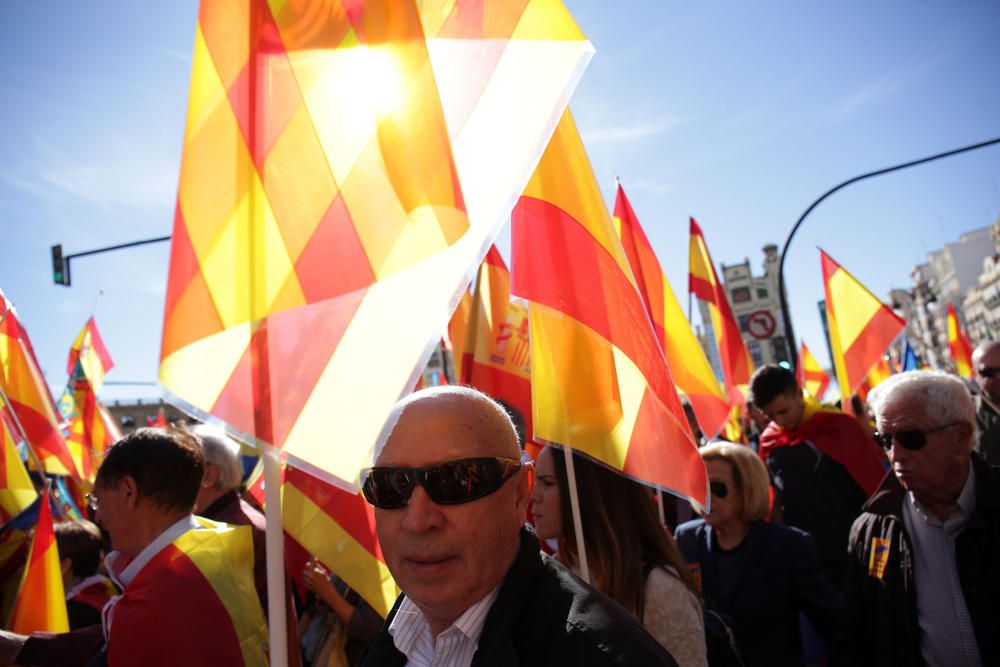 Manifiestación en València contra los 'països catalans'