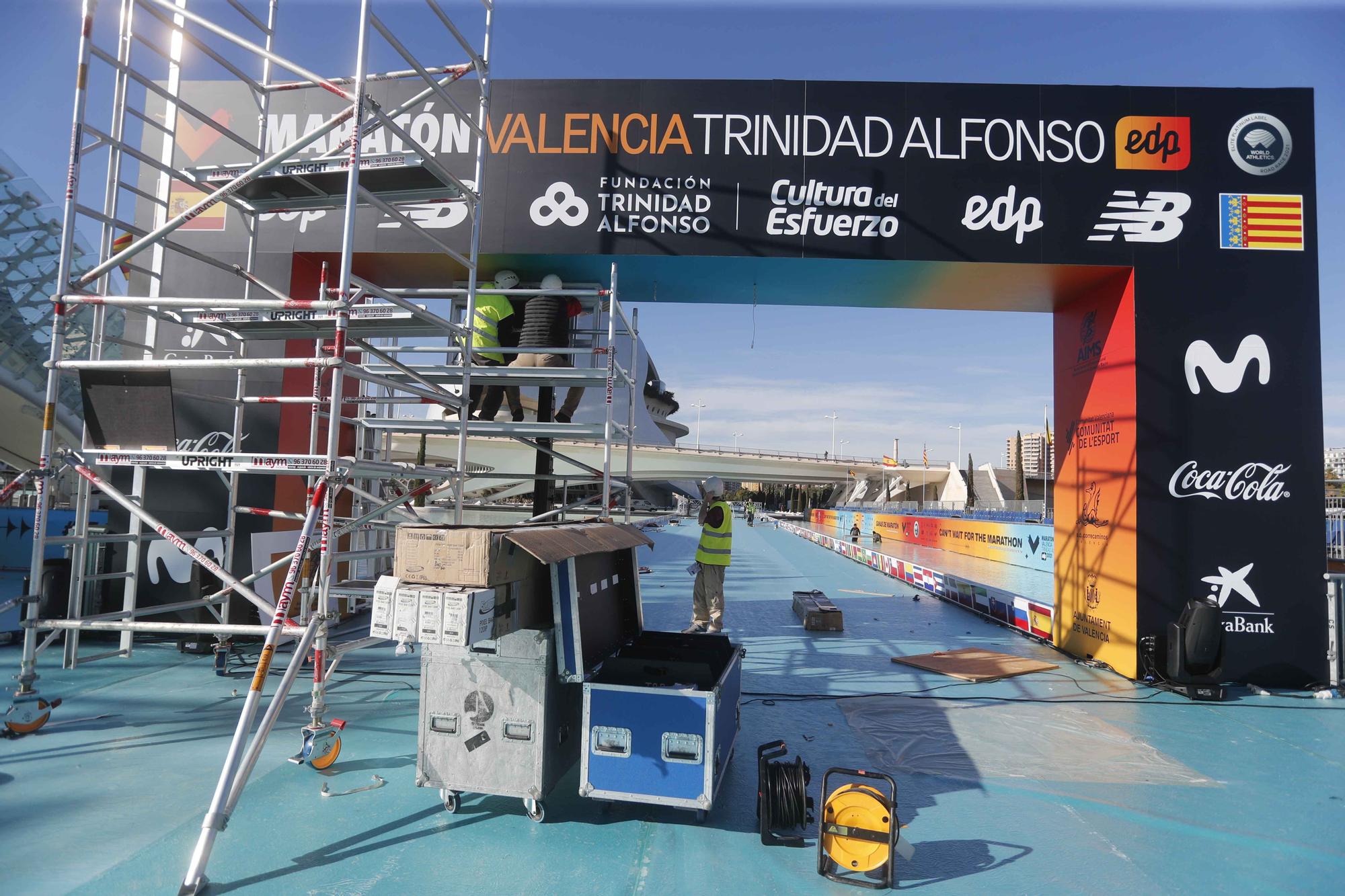 Así luce la nueva recta de meta de Maratón Valencia Trinidad Alfonso