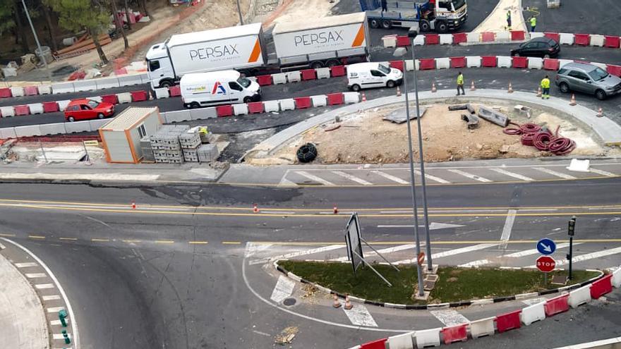 La rotonda norte de Alcoy toma forma