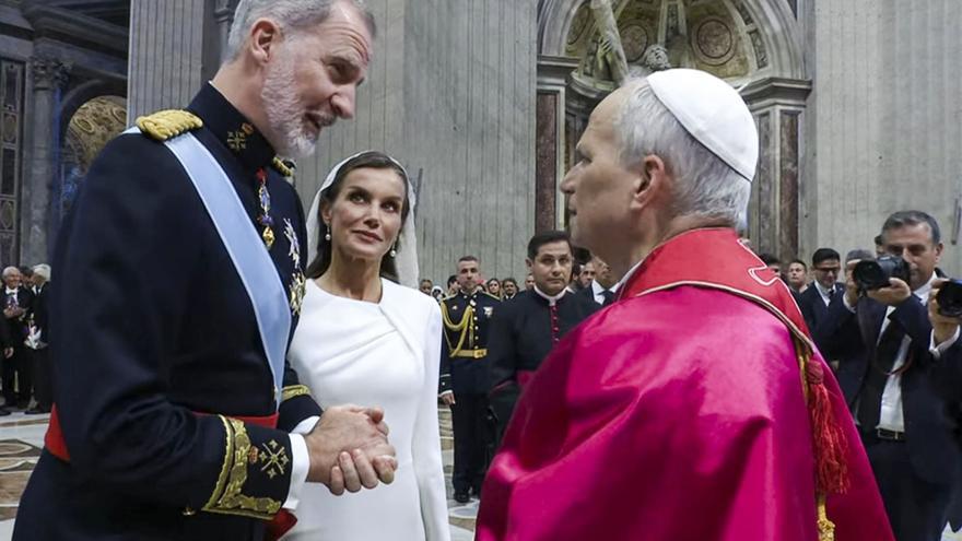 El gesto que la reina Letizia ha repetido con el nuevo Papa y que no tiene con nadie más