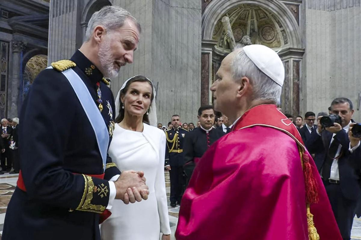 El gesto que la reina Letizia ha repetido con el nuevo Papa y que no tiene con nadie más