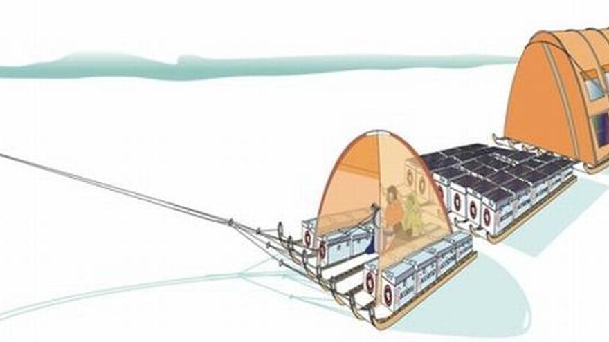 Un supertrineo impulsado por una cometa dará la vuelta completa a Groenlandia