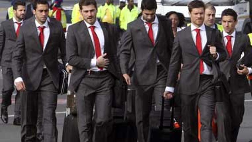 La selección española aterriza en Johannesburgo tras 10 horas de vuelo