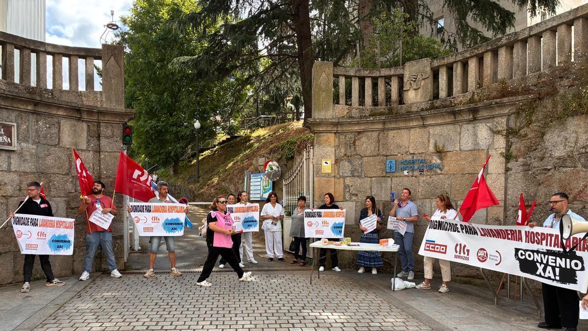 Protesta de trabajadores de la concesionaria Elis Manomatic