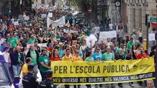 Protesta educativa por la escuela pública