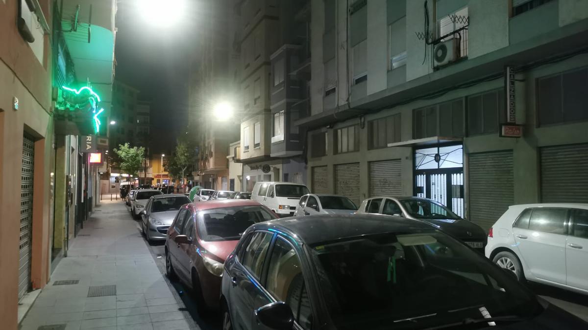 Zona de la calle Canalejas del Grau de Castelló donde se ha producido la agresión.