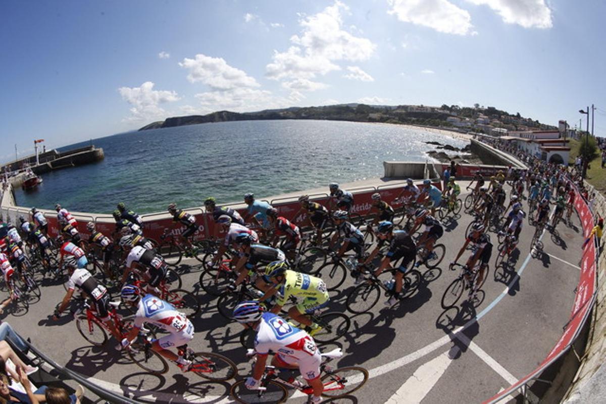 Las imágenes de la etapa de la Vuelta Las imágenes de la etapa de la Vuelta