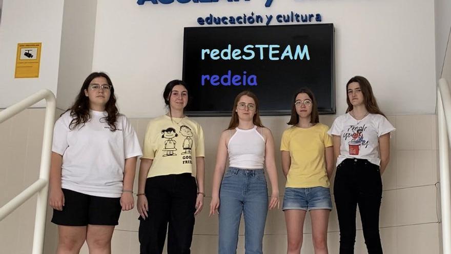 Cinco alumnas de Cabra ganan un concurso nacional de telecomunicaciones