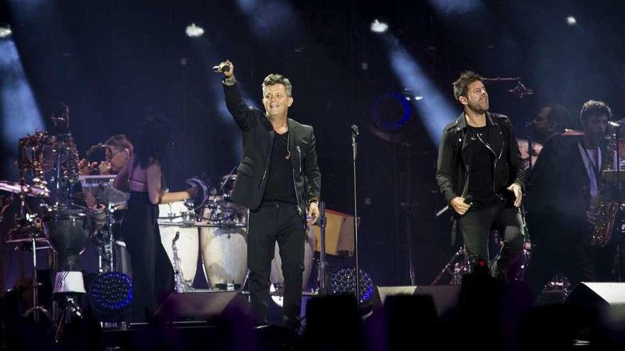 Alejandro Sanz, durante el concierto.