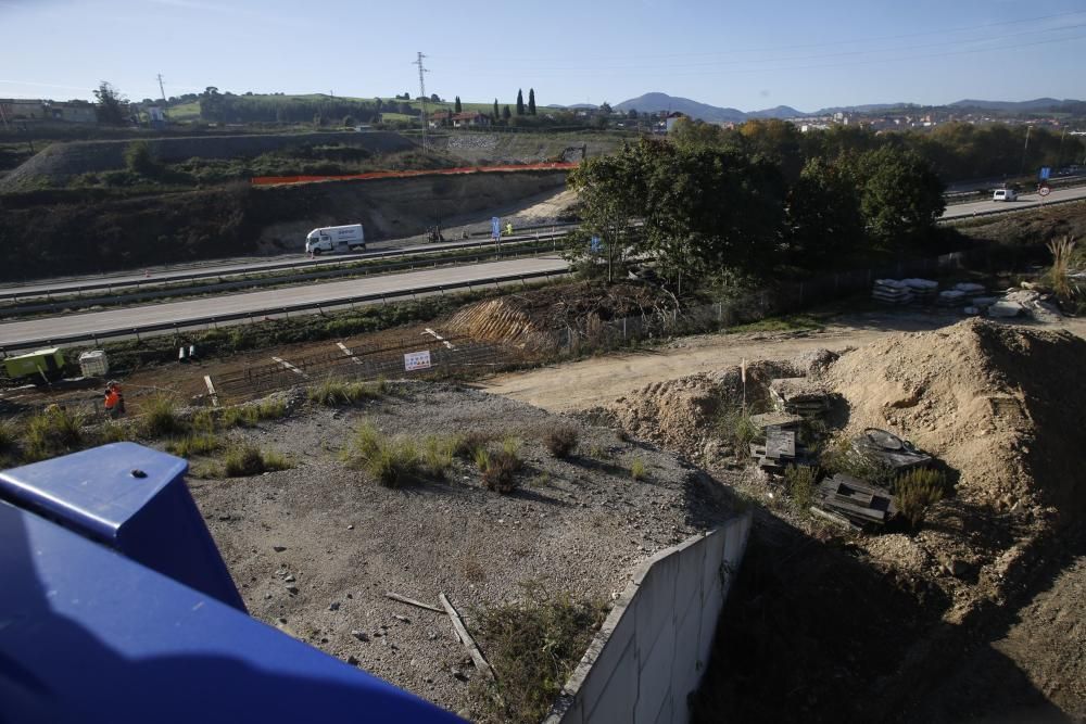 Visita a las obras del enlace de la autopista Y con el PEPA