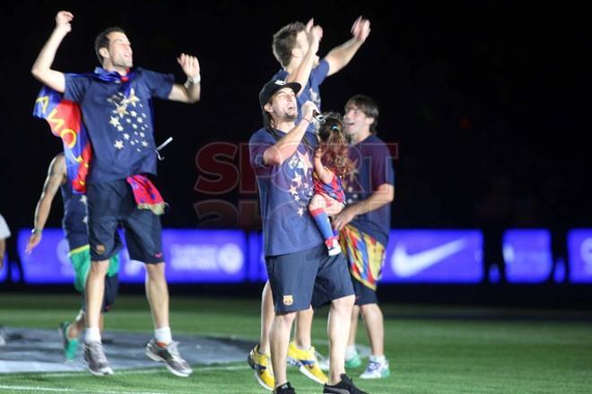 El Camp Nou acogió la fiesta de la Liga