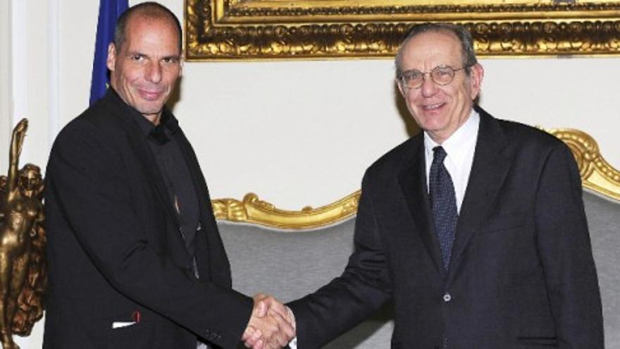 Varoufakis prosigue su gira en Roma