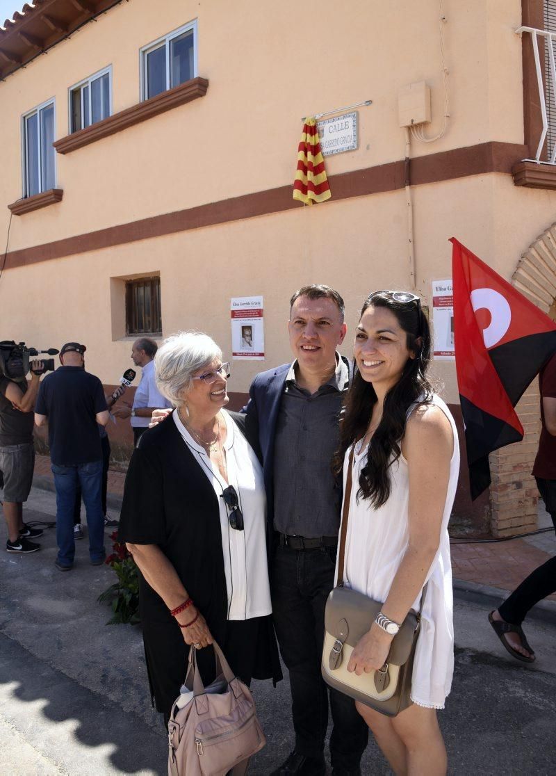 Magallón rinde homenaje a Elisa Garrido, miembro de la Resistencia