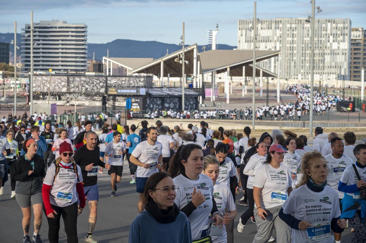 Barcelona corre contra el cáncer en el Fòrum