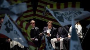 El mitin de Aragón-Teruel Existe, en Zaragoza, este miércoles.