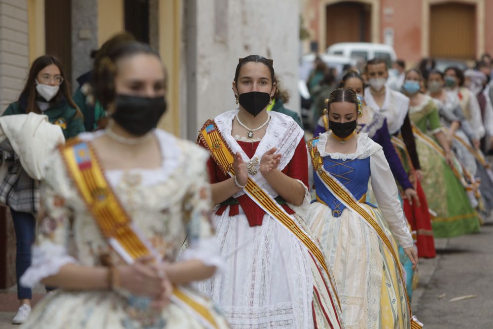 Visita de las comisiones falleras a Gilet y Faura.