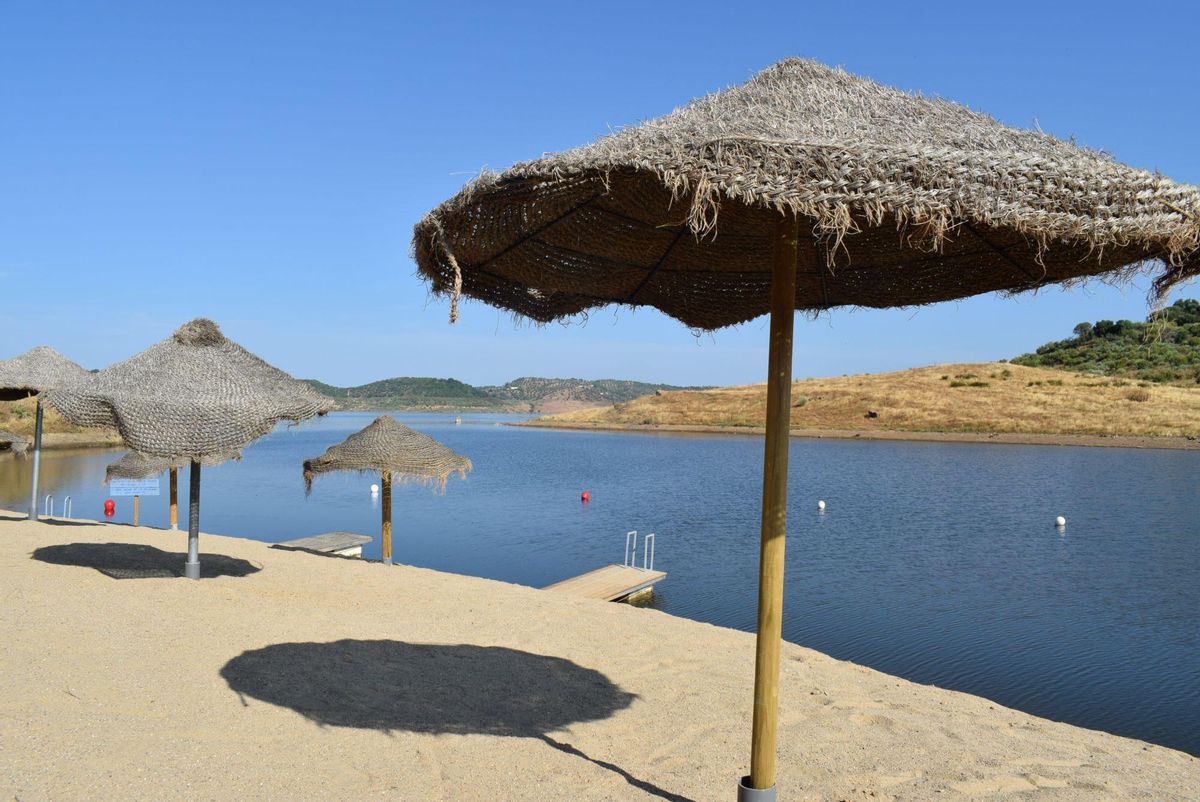 Playa de La Breña, este año.