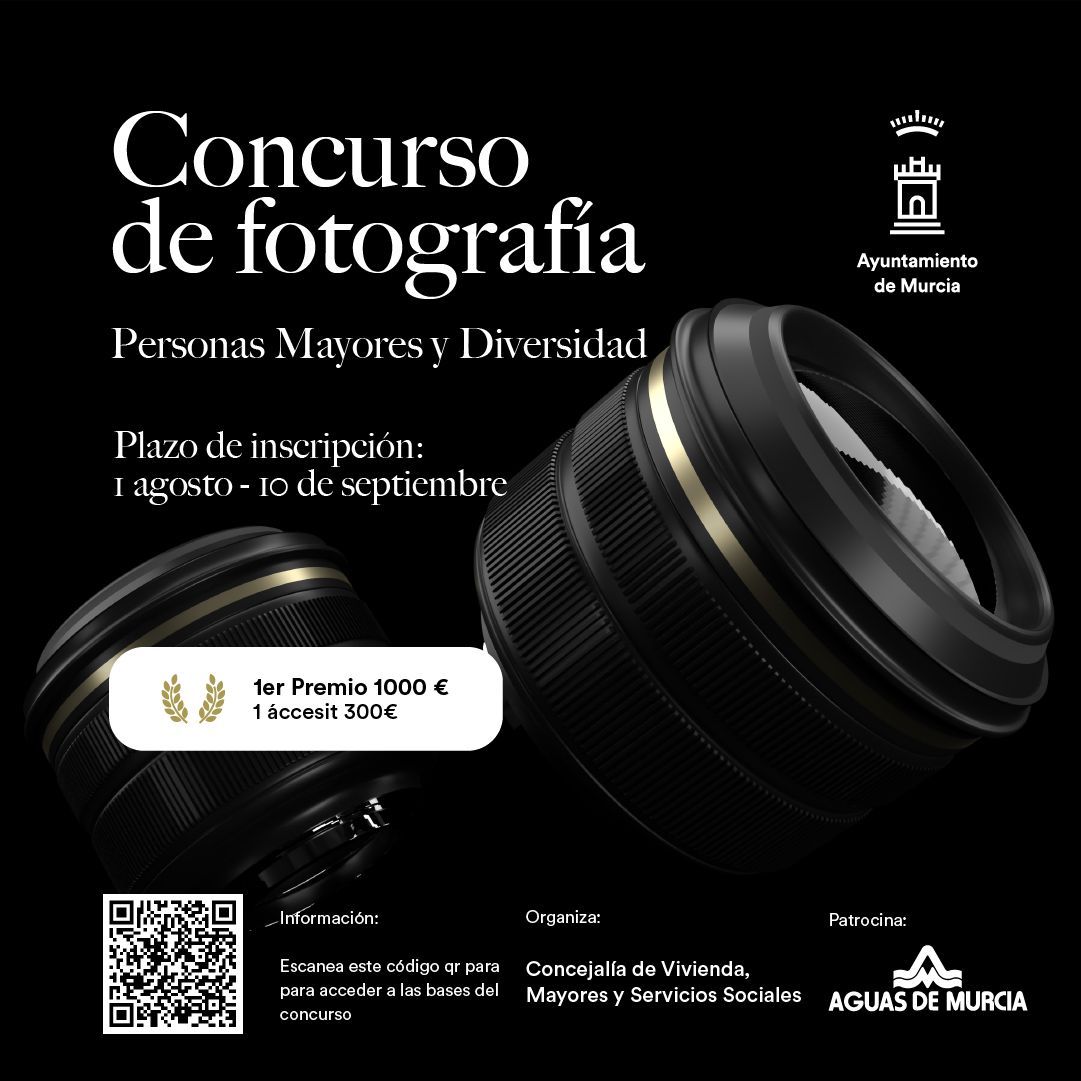 Aguas de Murcia patrocina el I Concurso de Fotografía Social para visibilizar al colectivo de mayores